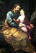 HERRERA, Francisco de, the Elder St Joseph and the Christ Child USA oil painting artist